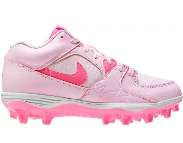 new Men's 11.5 Nike Air Jordan Stadium 90 Football Cleats HQ0210-600 pink foam/pink glow