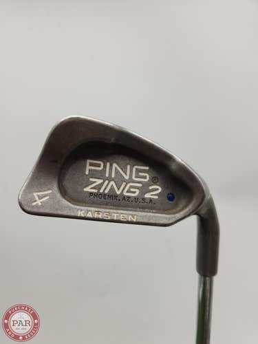 PING ZING 2 4 IRON STIFF STOCK STEEL 38.5" (BLUE DOT) GOOD