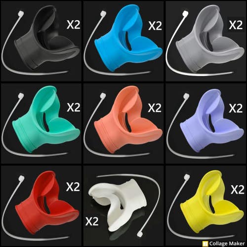 2 X Comfort Bite Scuba Diving Snorkel Mouthpiece 2nd Stage Regulator - From USA!