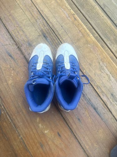 Blue Men's Size M 9.0 (W 10.0) Under Armour High Top Molded Cleats (Used)