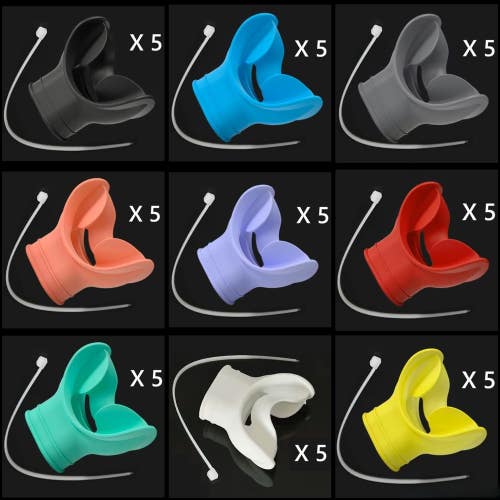 5 X Comfort Bite Scuba Diving Snorkel Mouthpiece 2nd Stage Regulator - From USA!