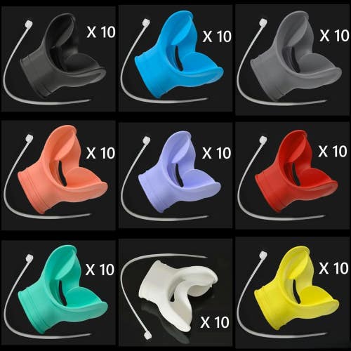 10X Comfort Bite Scuba Diving Snorkel Mouthpiece 2nd Stage Regulator - From USA!