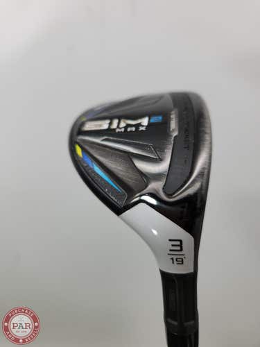 2021 TAYLORMADE SIM2 MAX 3 HYBRID 19* STIFF FUJI VENTUS 7 BLUE +HC GOOD