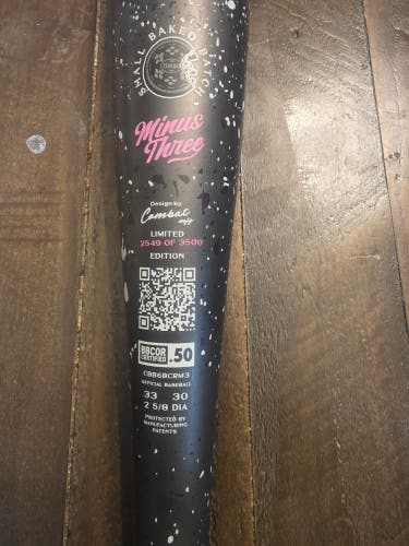 2026 Combat MFG Spec A1 Alloy BBCOR Certified Bat (-3) 30 oz 33" (Used)