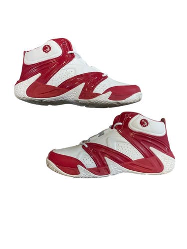 Used Shaq Basketball Shoes M Cardinal And White Senior 10.5 11873-S000246838