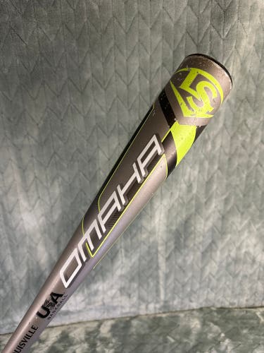 Louisville Slugger Omaha Alloy Bat USABat Certified (-10) Alloy 17 oz 27" (Used)
