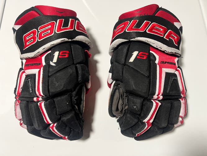 Bauer Supreme 1S Pro Gloves 14" Pro Stock (Used) Team Canada