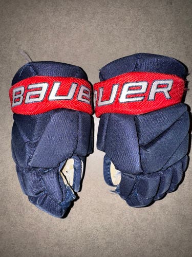 Blue Youth Bauer Vapor Elite Gloves 9" (Used)