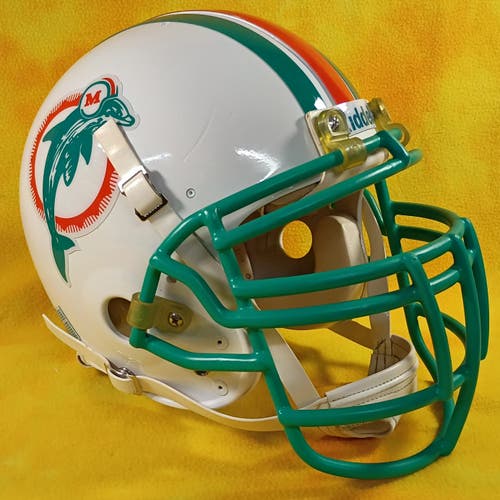 Throwback Miami Dolphins custom fullsize Riddell VSR2 football helmet Large Thomas