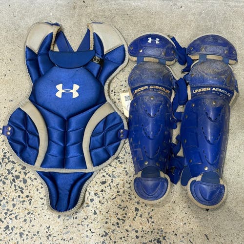 Used Youth Under Armour Victory Series Catcher's Chest & Shins Combo | Age Range 9 - 12