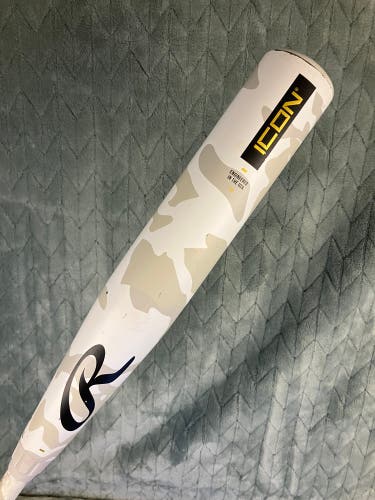 2025 Rawlings Icon Composite Bat USSSA Certified (-8) Composite 22 oz 30" (Used)