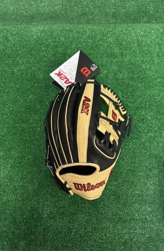 Wilson A2K 11.75" 1724 Infield Baseball Glove - Black Blonde Red