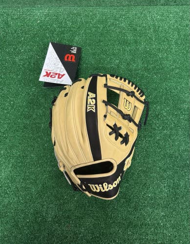 Wilson A2K 11.5" 1786 Infield Baseball Glove - Classic Blonde