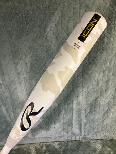 CRACKED 2025 Rawlings Icon Composite Bat USSSA Certified (-10) Composite 23 oz 31" (Used)