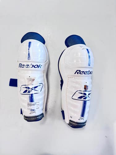 Used Reebok 2K Junior Shin Guards White 12" 11860-S000314285