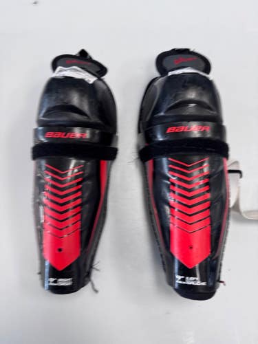 Used Bauer LIL SPORT Youth Shin Guards Black 9" 11860-S000314222