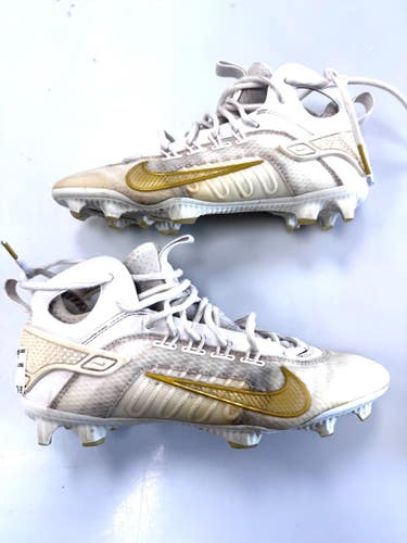 Used Nike LAX Cleats Boys White Junior 06.5 11860-S000314197
