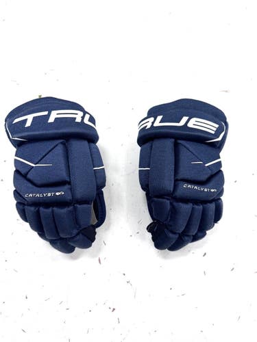 Used True CATALYST 9X3 Youth Gloves Navy Blue 8" 11860-S000314151
