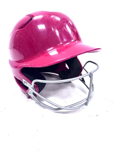 Used Easton 6 3/4 - 7 1/2 Batting Helmet w/Mask Red One Size 11860-S000314100