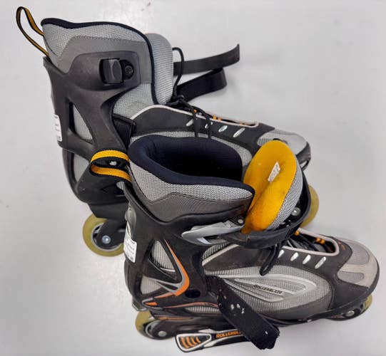 Used Rollerblade COMPOSITE Senior Rec Fitness Skates Grey Senior 10 11860-S000314416