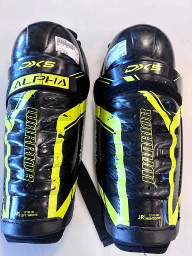 Used Warrior DX5 Intermediate Shin Guards Black 13" 11860-S000314365