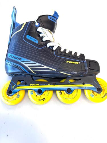 Used Tour Edge CODE 9 Roller Hockey Skates Black Senior 10 11860-S000314332