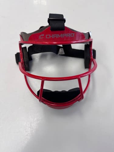 Used Champro FIELDERS MASK BB/SB Fielders Mask Red One Size 11860-S000314041