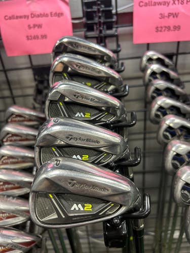 Used Taylormade M2 2017 Mens Iron Set RH 6I-PW 11337-S000494891