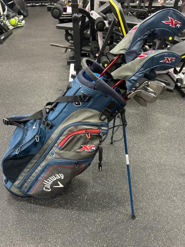 Used Callaway XR 13 PIECE SET Mens Package Set RH Navy Blue 13 Piece 11337-S000494833