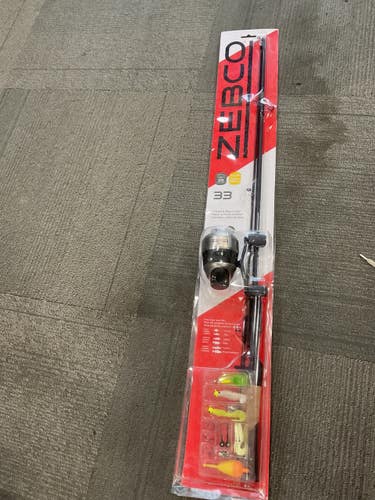 Used Zebco ZEBCO ROD AND REEL FISHING SET Rod and Reel Combo 11614-S000242789