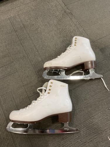 Used GAM WomensFigure Skate White Senior 10 11614-S000242763