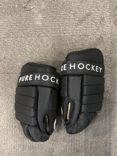 Used Pure Hockey PURE HOCKEY YOUTH GLOVES Youth Gloves Black 8" 11614-S000242758