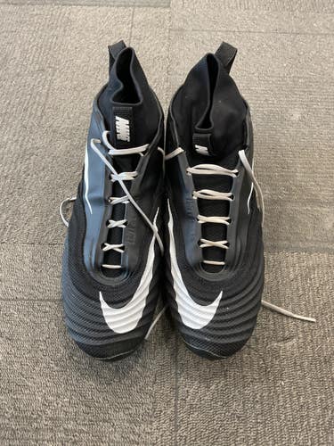Used Nike ALPHA FB CLEATS Adult FB Cleats Black Senior 13 11614-S000242723
