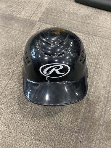 Used Rawlings BASEBALL HELMET Batting Helmet No Mask Black SM 11614-S000242657