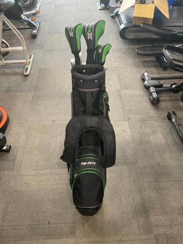 Used Top Flite GAMER X Mens Package Set RH Black And Green 11 Piece 11614-S000242650