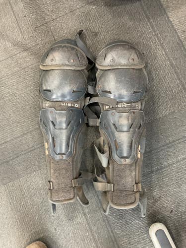 Used Evoshield SHIN GUARDS Catchers Leg Guards Grey Adult 11614-S000242597