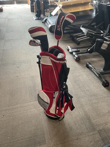 Used POWER BILT LIL SLUGGER SET Jr Package Set RH Red 5 Piece 11614-S000242567