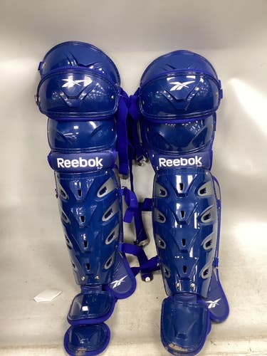 Used Reebok SENIOR LEG GUARDS Catchers Leg Guards Royal Blue Adult 11851-S000051004