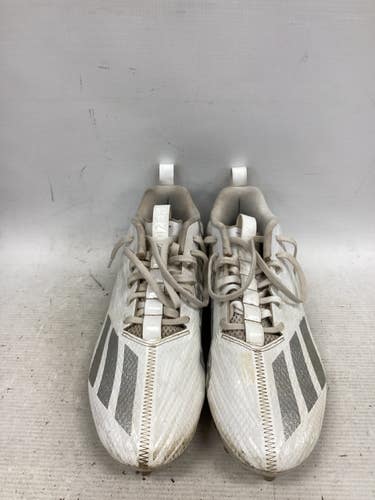 Used Adidas LAX Cleats Mens White Senior 9 11851-S000050908
