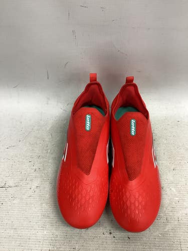 Used Lotto ROMA 500 Soccer Cleats Red Junior 03.5 11851-S000050884