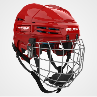 New Bauer PRODIGY Helmet Cage Combo Red One Size 11851-BAR1064828RED