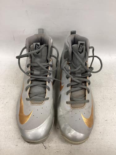 Used Nike Adult FB Cleats Grey Senior 10 11851-S000050851