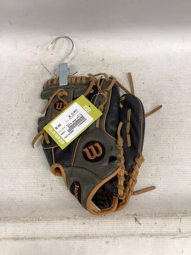 Used Wilson A550 GLOVE BB/SB Glove RH Throw Black And Grey 11" 11851-S000050814