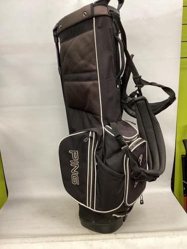 Used Ping 4 SLOT STAND BAG Mens Stand Bag Black 11851-S000050761