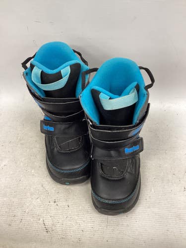 Used Burton GROM YTH Boys Snowboard Boots Black Youth 13.0 11851-S000050664