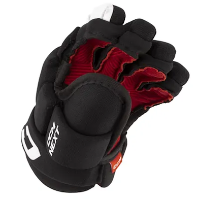 New CCM NEXT Youth Gloves Black And White 8" 11851-CCMHGNEXT26YTBW8