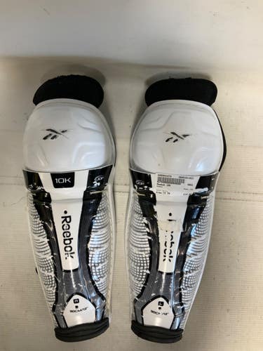 Used Reebok 10K Junior Shin Guards White 12" 11823-S000041474