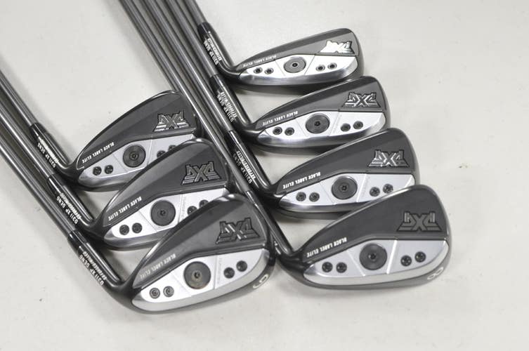 PXG Gen6 0311 XP Black Label Elite 5-W,GW Iron Set SteelFiber Stiff Flex #223455