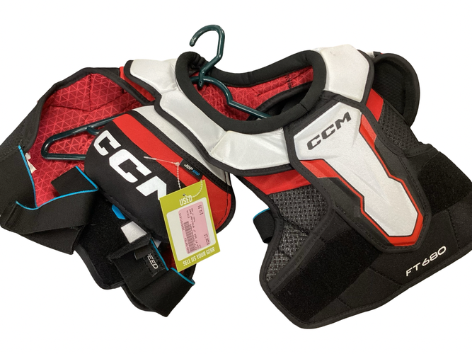 Used CCM FT 680 Junior Shoulder Pads LG 11613-S000188753