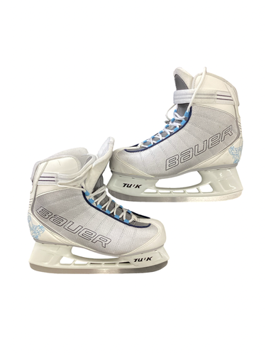 Used Bauer SOFT BOOT SKATES Womens Softboot Skate White Senior 10 11613-S000188741